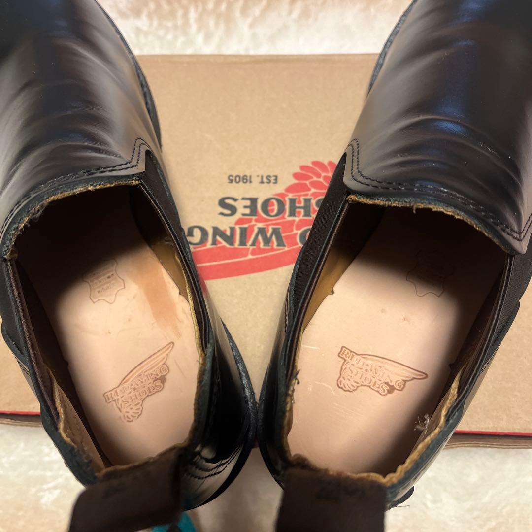 希少❣️美品❣️RED WING サイドゴアブーツ ブラック　ポストマン　ロメオ