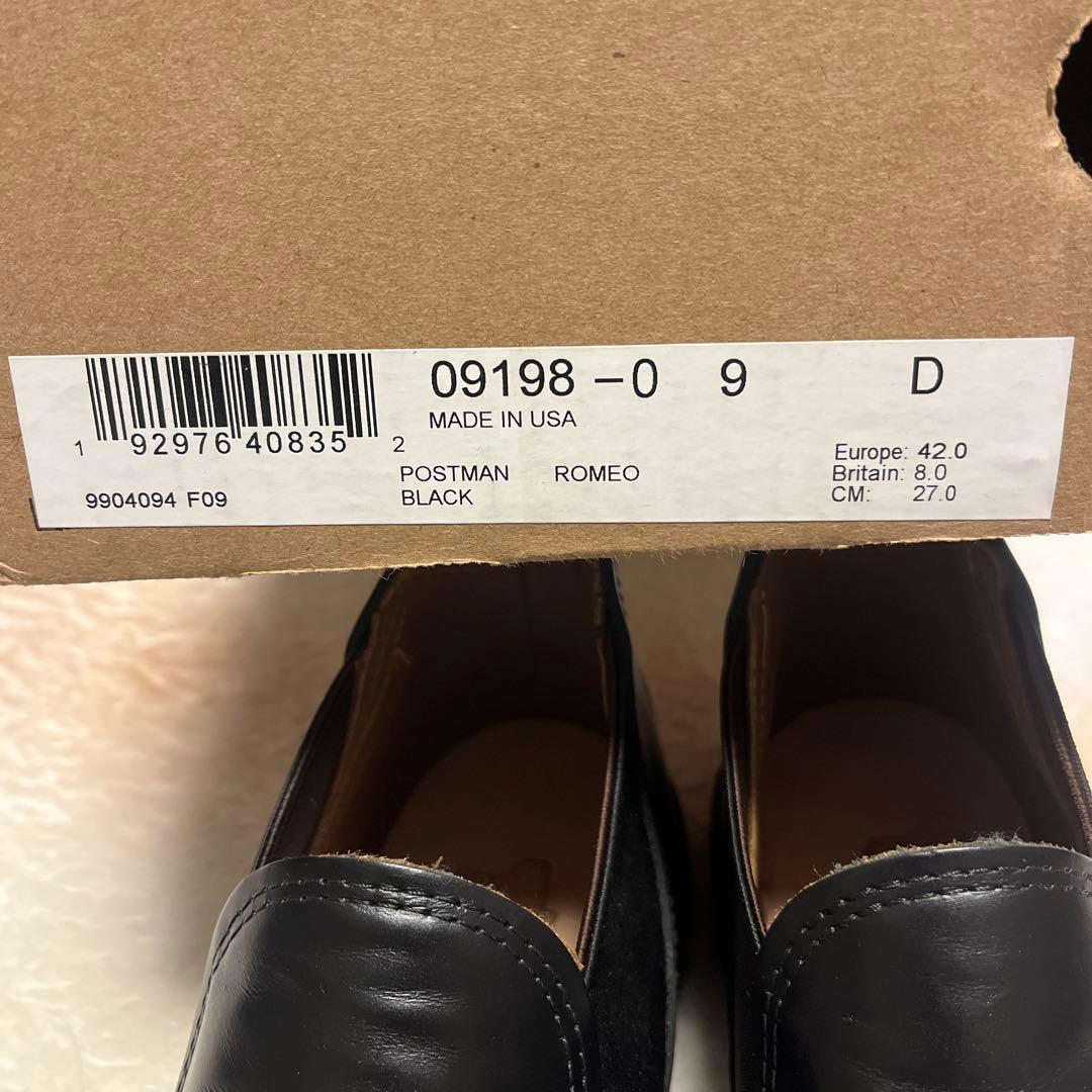 希少❣️美品❣️RED WING サイドゴアブーツ ブラック　ポストマン　ロメオ