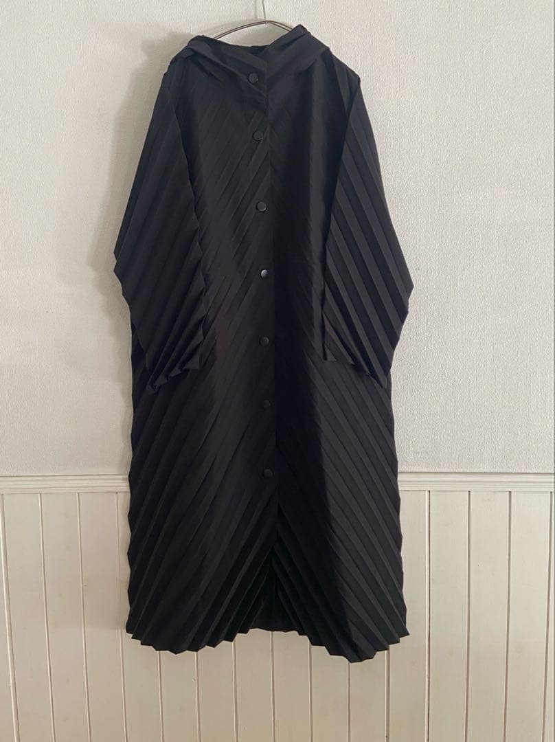 新品高級生地モダンクラシックスプリングコート★OM黒カーディガン