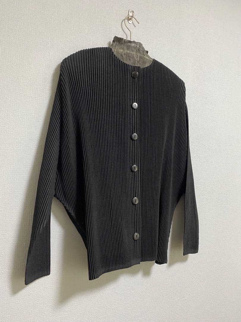 新品高級生地モダンクラシックスプリングコート★OM黒カーディガン