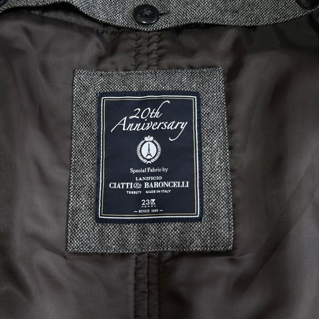 美品 希少23区オム 20周年記念限定 ライナー イタリア製生地 ジャケット48