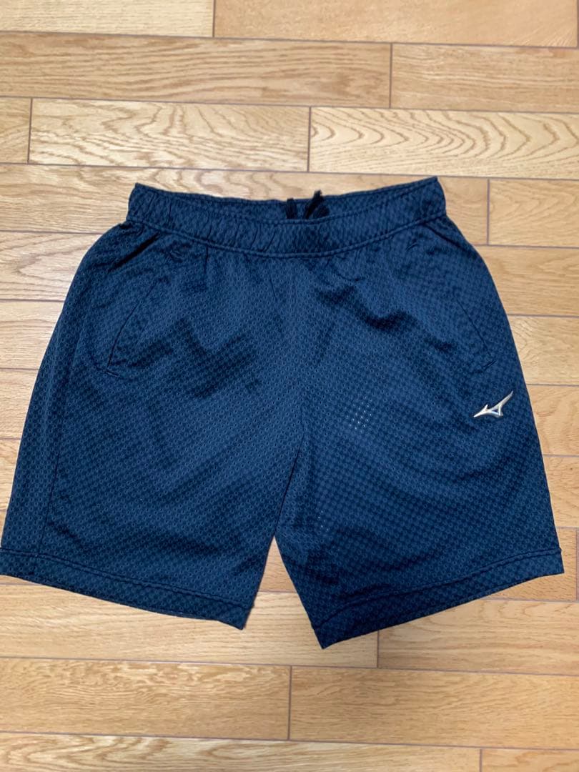 ミズノプロ　トレーニングジャケット・半袖 ブラック L 上下セット