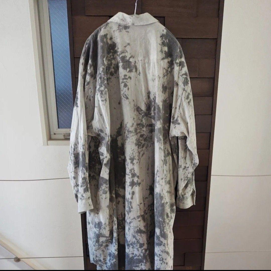 IROFUSI イロフシ 遊墨 シャツワンピース ゆったり コットンガーゼ