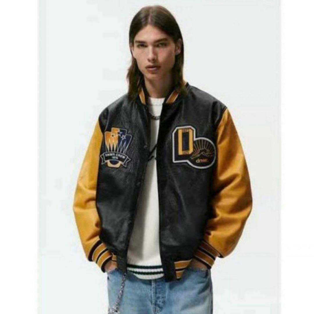 お正月セール　ZARA　レザースタジャン　本革