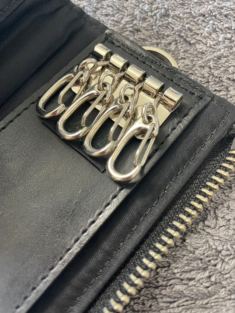 ポーター　トライバルカモ　ギリーＬ字型ジップキーケース