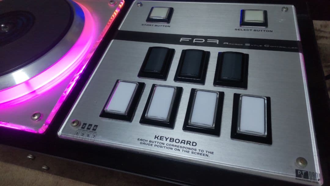 ビートマニア DAO FP7 新基板 三和ボタン 静音化 ターンテーブルRGB