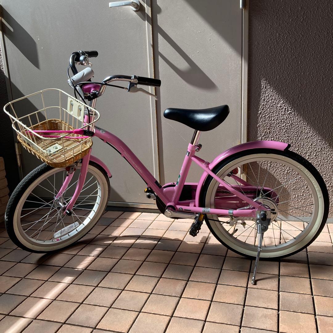 アサヒイノベーションファクトリー ピンク かご付き　18インチ　福岡市引き取り