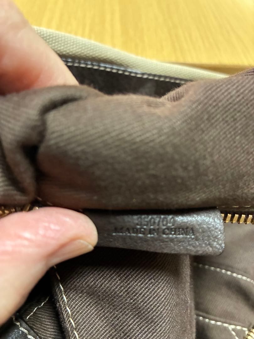 LOEWEトートバッグ2WAYショルダー キャンバス/レザー