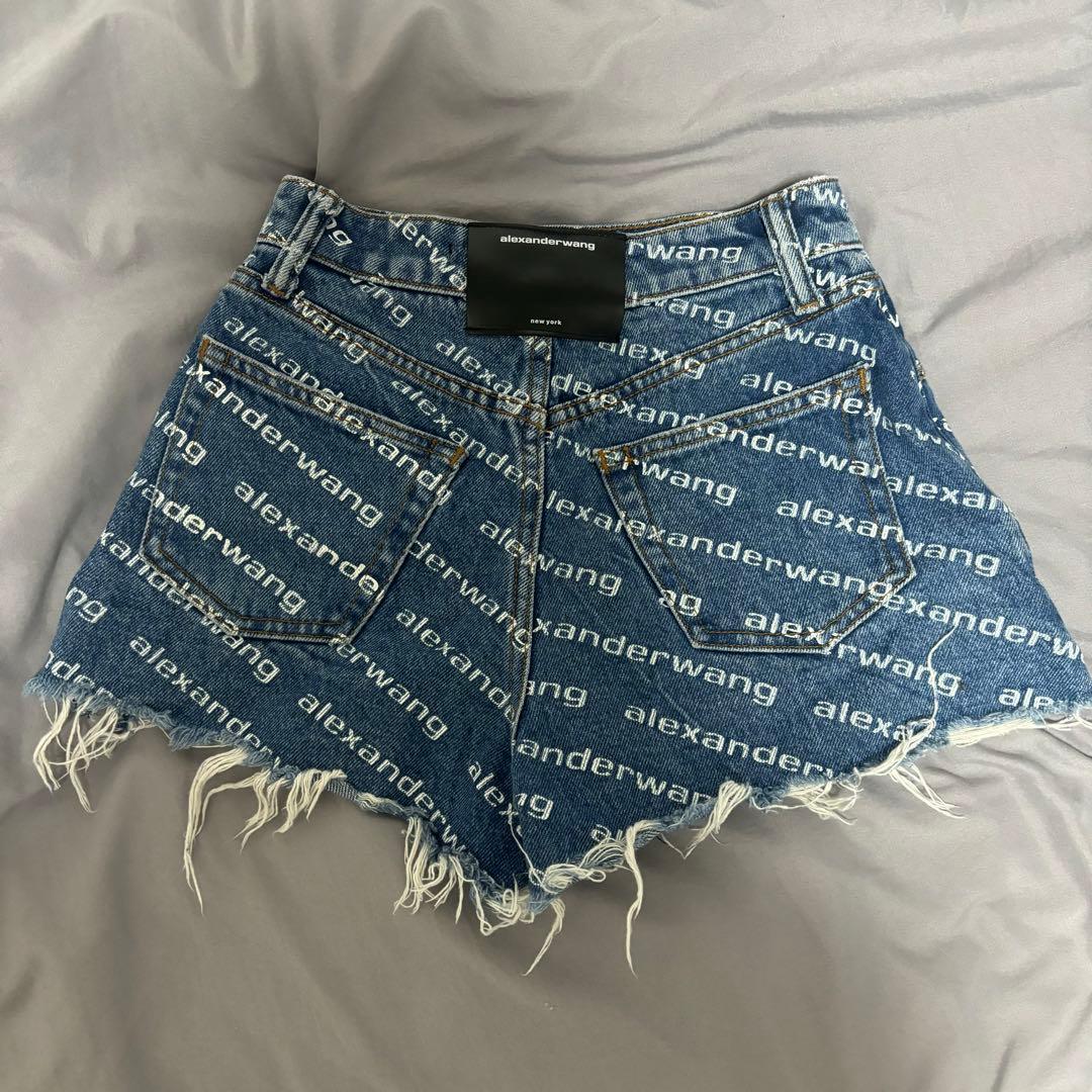 alexander wang Bite ロゴ ハイライズ ショートパンツ 23