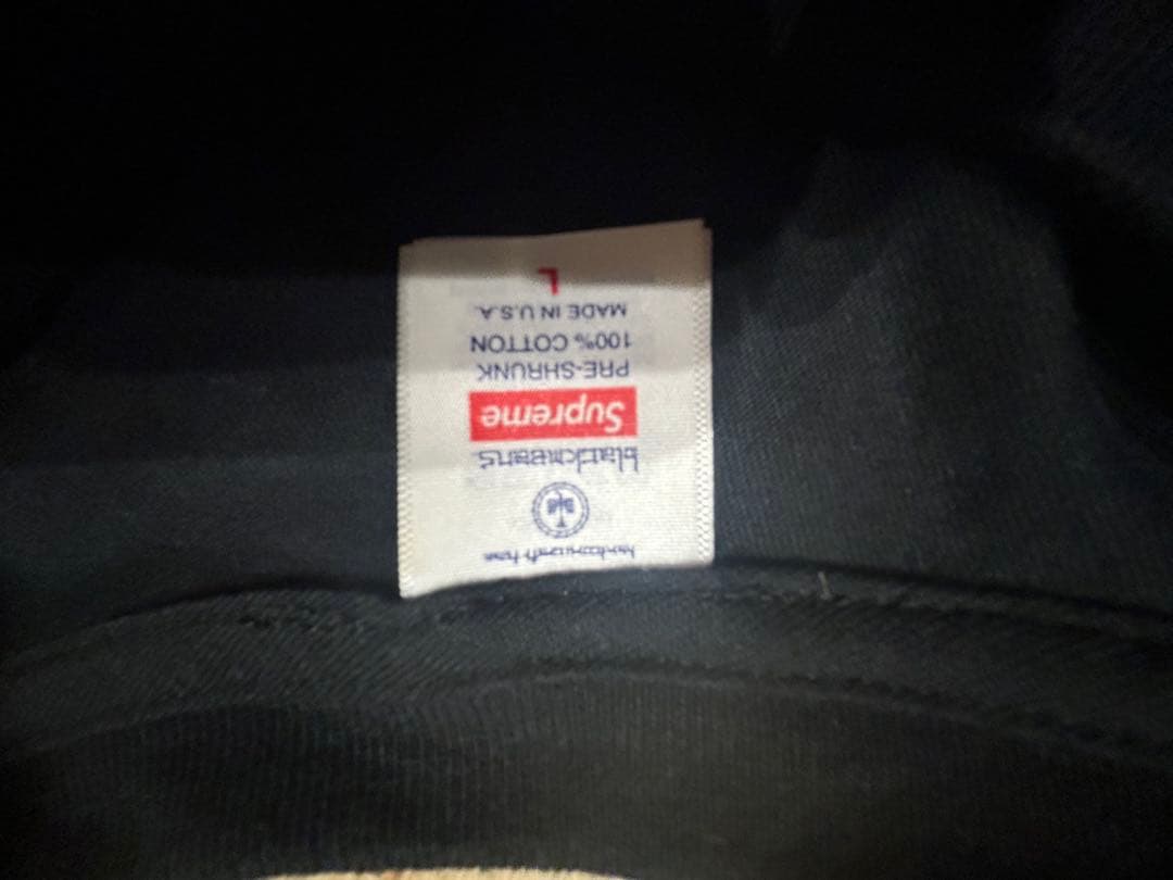 トップス supreme black means L/S TEE L size