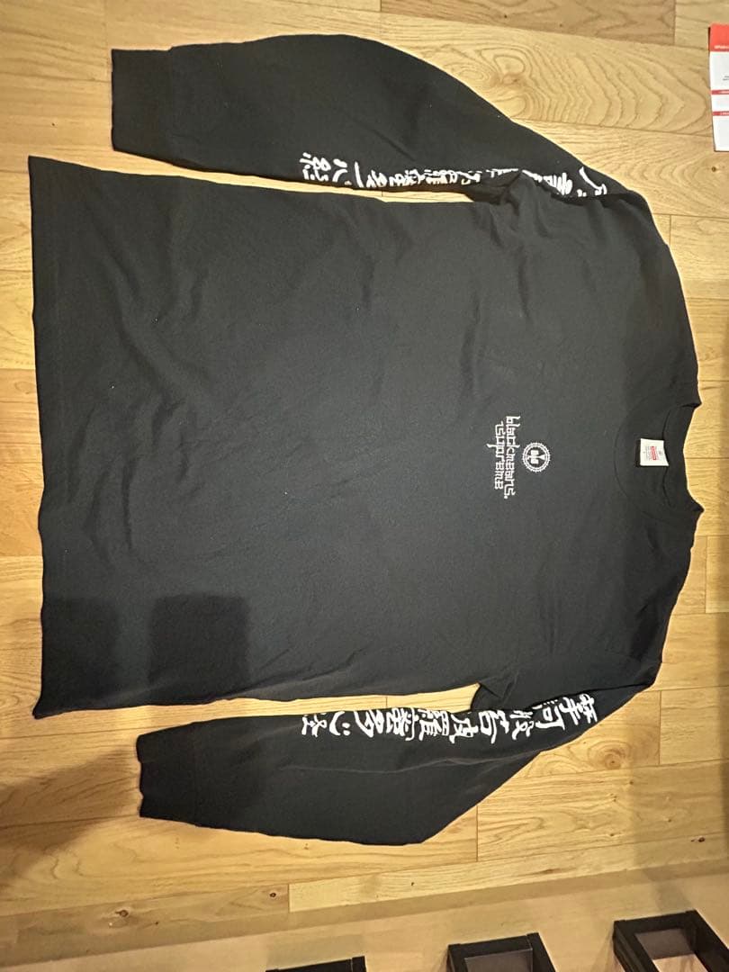 トップス supreme black means L/S TEE L size