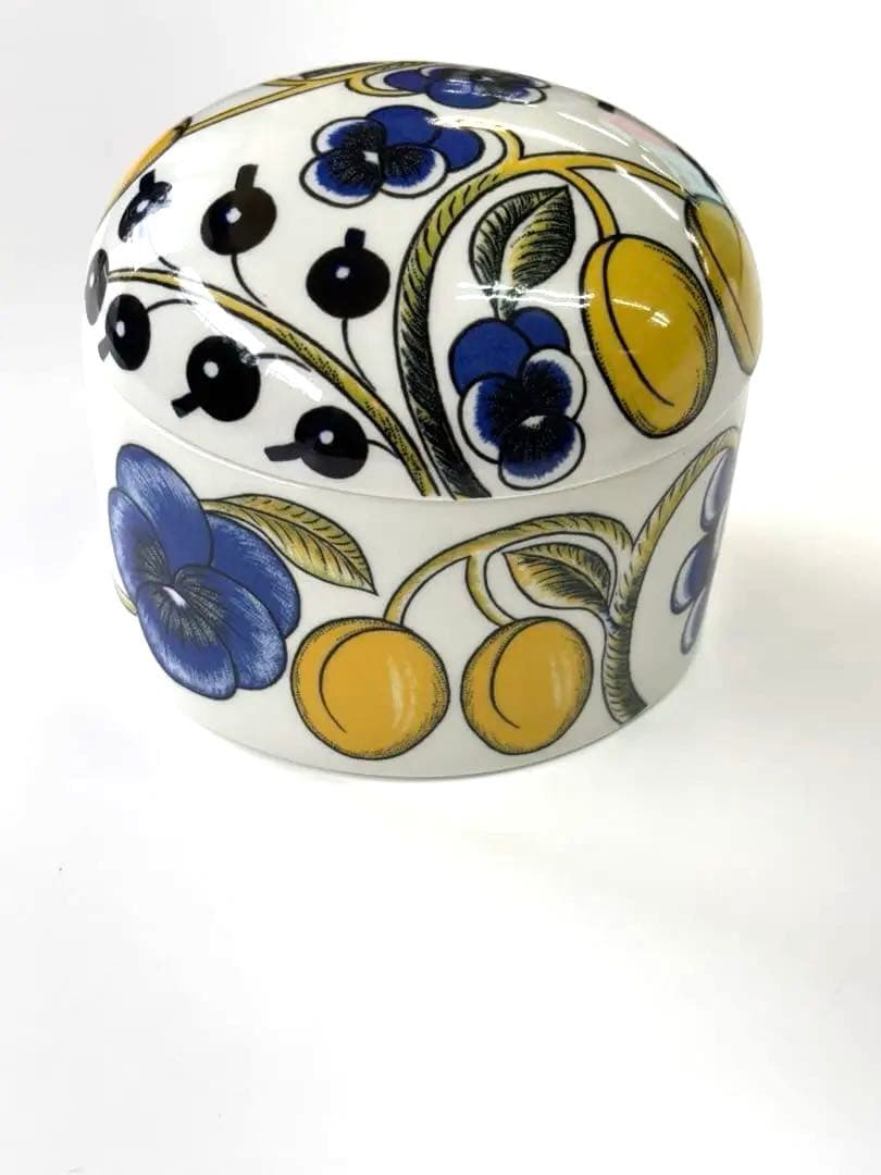 美品 ARABIA アラビア パラティッシ 蓋付きジャー キャニスター 北欧食器