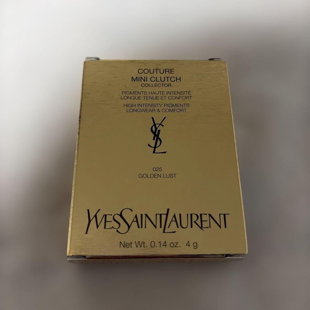 新品*YSL クチュール ミニ クラッチ No.025 ゴールデンラスト