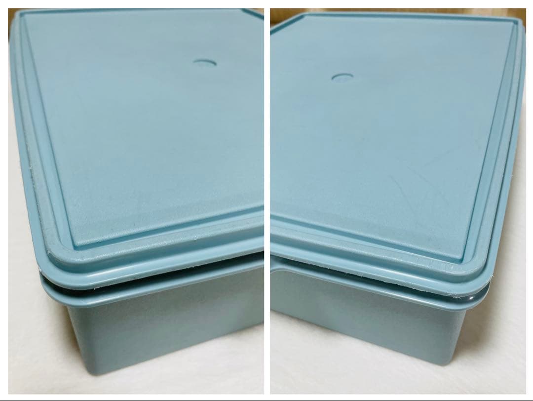 Hana/3個セット/タッパーウェア/ディープ/スーパーケース/水色