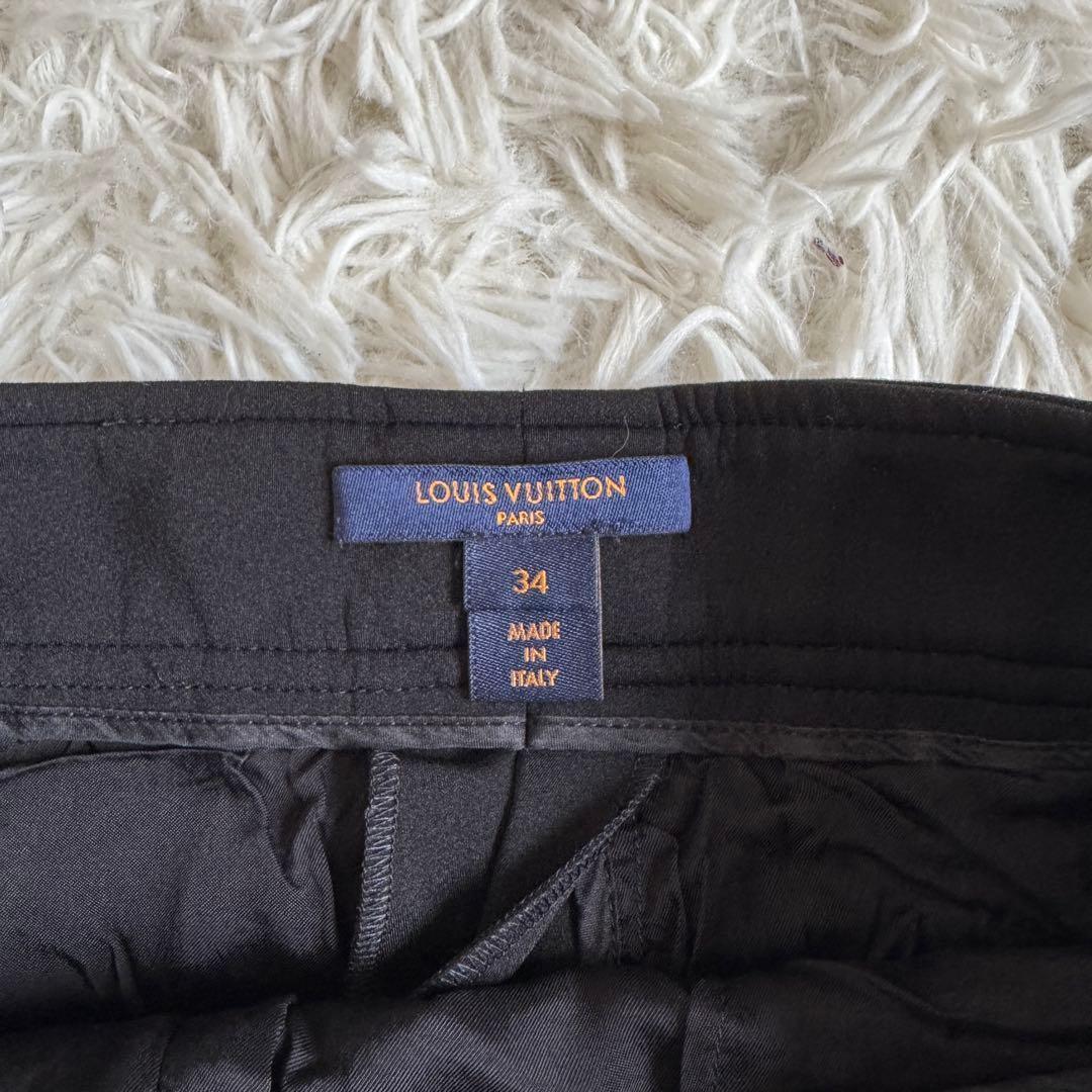 極美品　ルイヴィトン　カーゴパンツ　モノグラム　ブラック　Sサイズ　ジップ