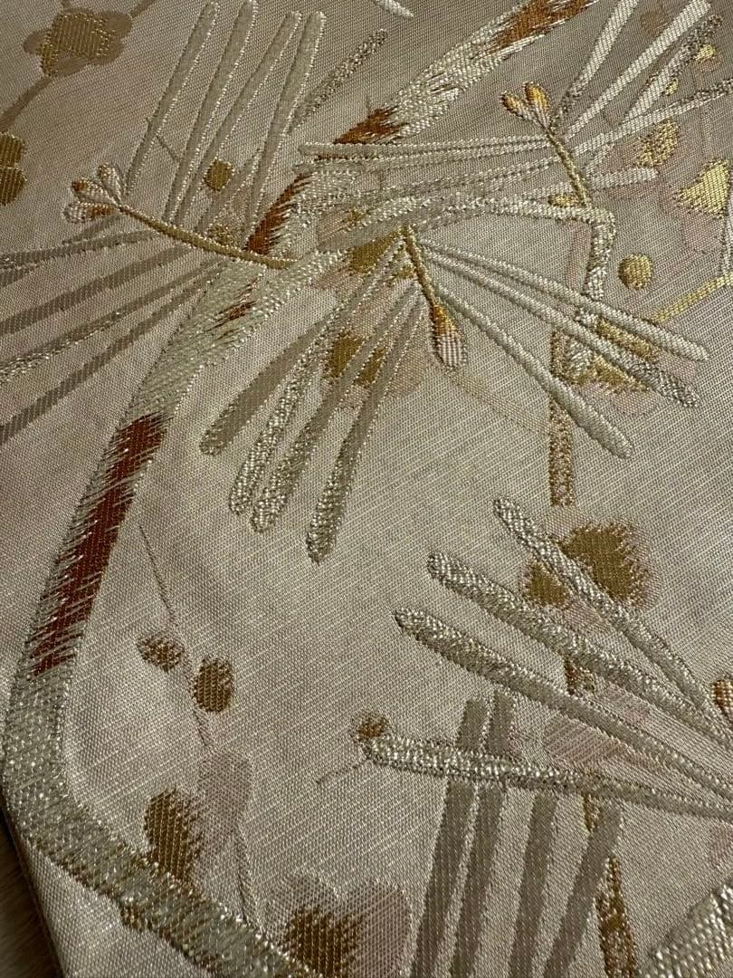 大文字屋庄兵衛　大庄弥さか　袋帯　松　新年に　新品帯締めセット