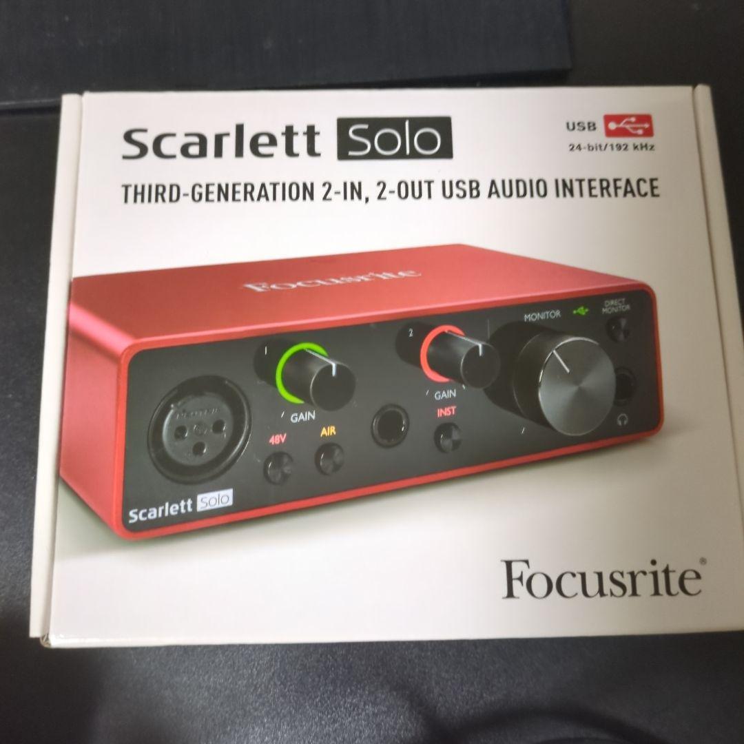 focusrite Scarlett Solo　オーディオインターフェース