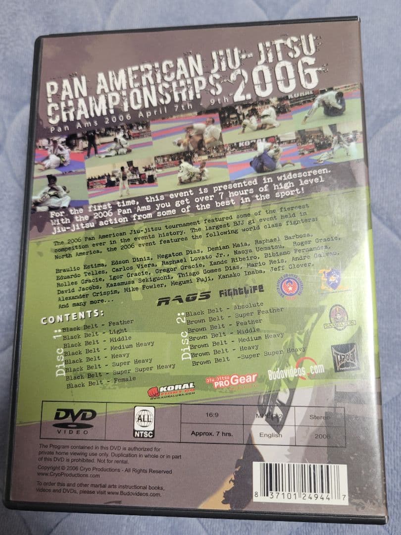 パン柔術選手権DVDセット　アメリカン柔術 マルセロガルシア クロングレイシー