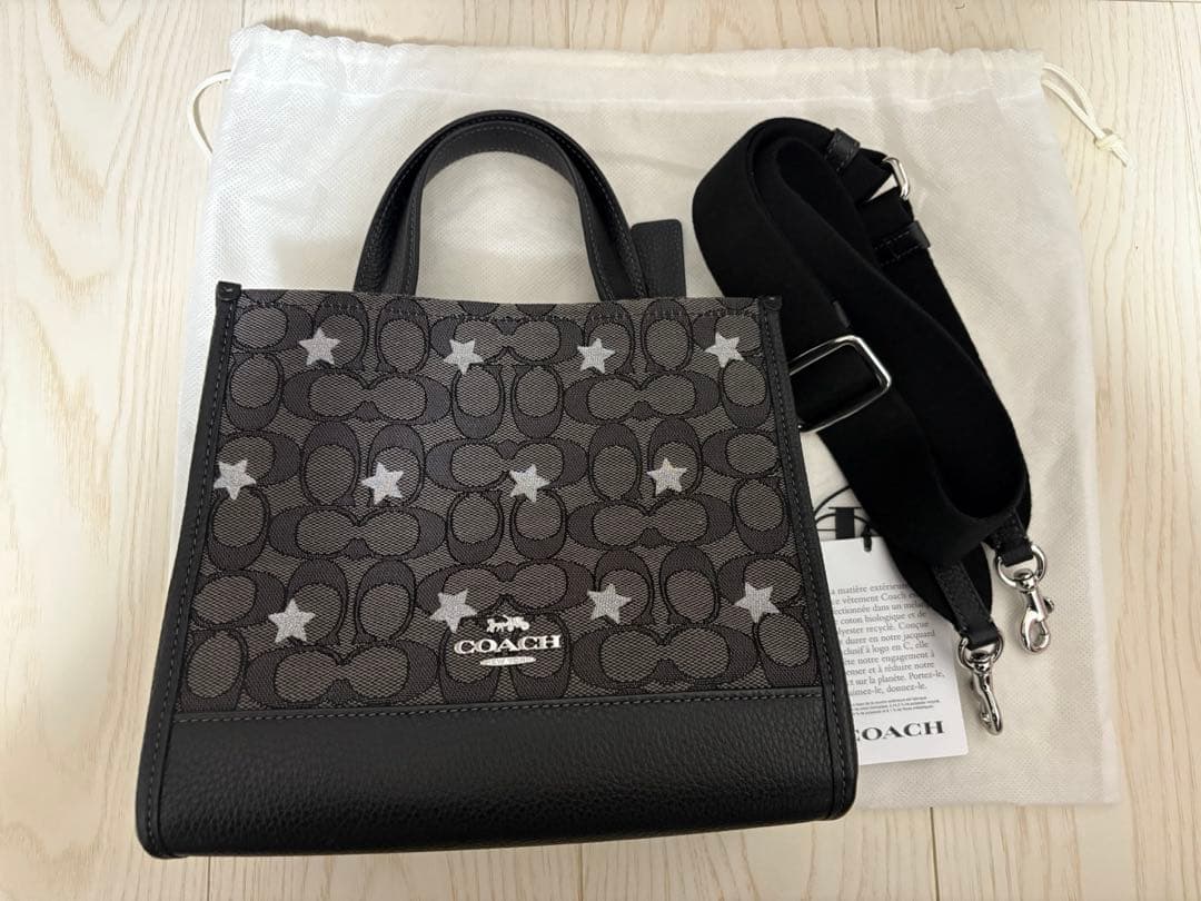 コーチ COACH キャンバス レザー 2way ショルダーバッグ スター 星