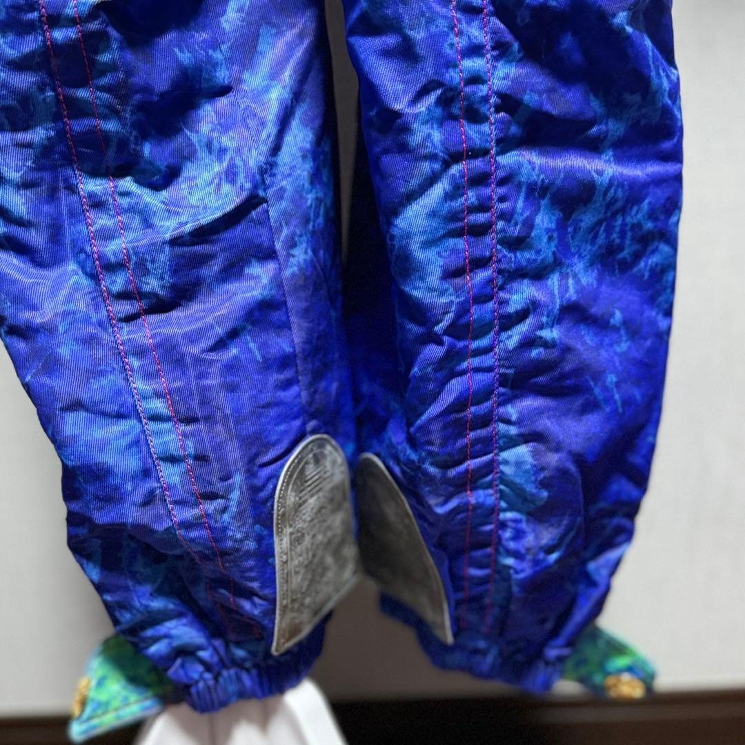 エレッセ　日本製 スキーウェア上下セット 90s レトロ 総柄 ゴールドウイン