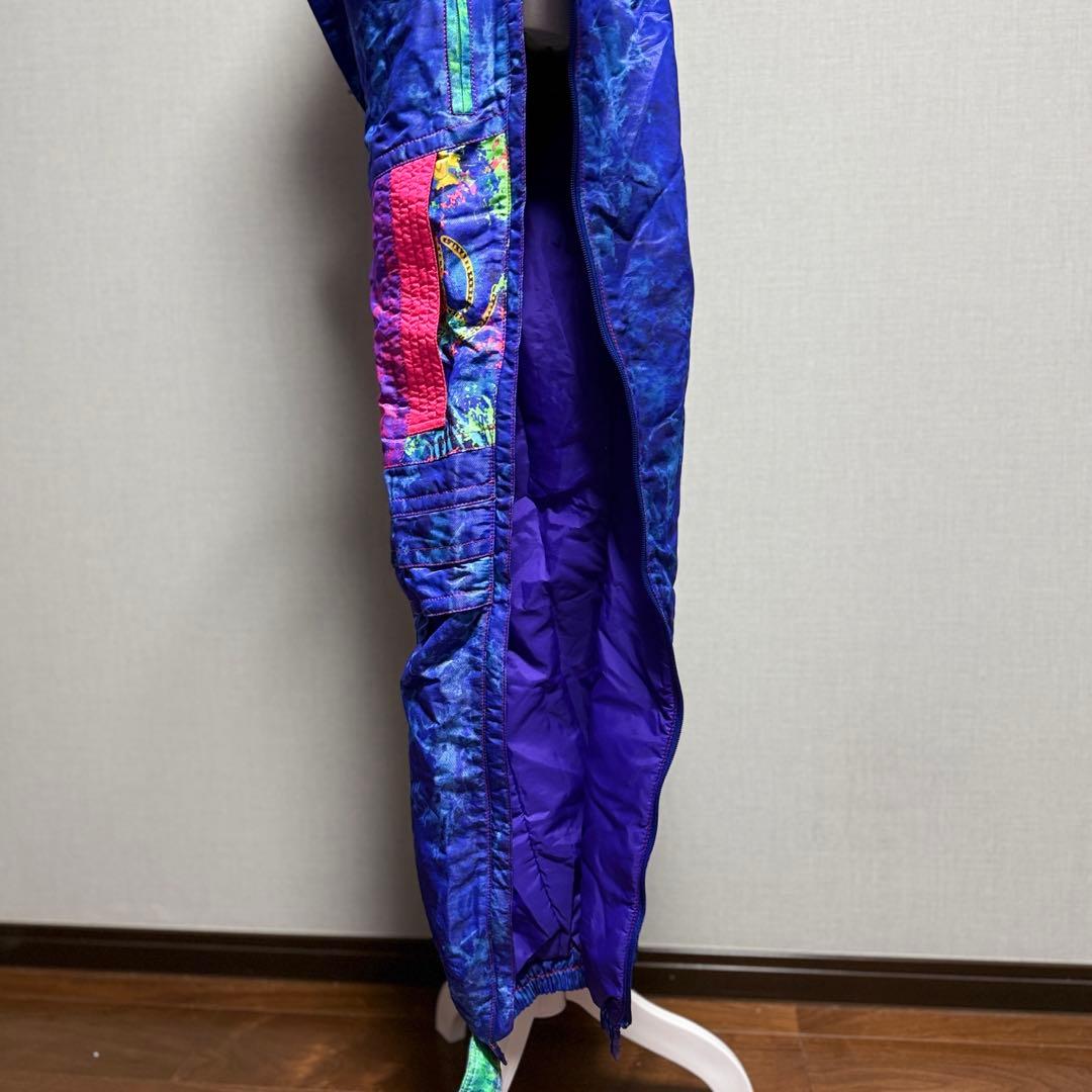 エレッセ　日本製 スキーウェア上下セット 90s レトロ 総柄 ゴールドウイン