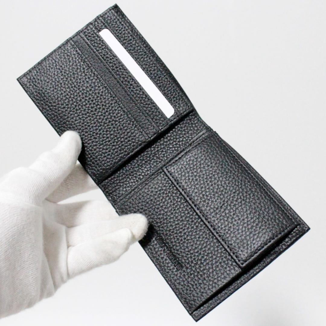 未使用 箱付 エンポリオアルマーニ イーグルロゴ 折り財布 ＆ ベルト セット