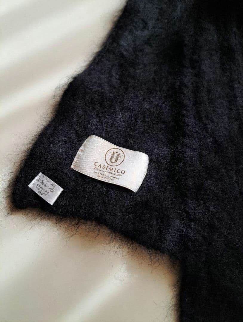 未使用【CASIMICO】カシミヤ100%フードマフラー