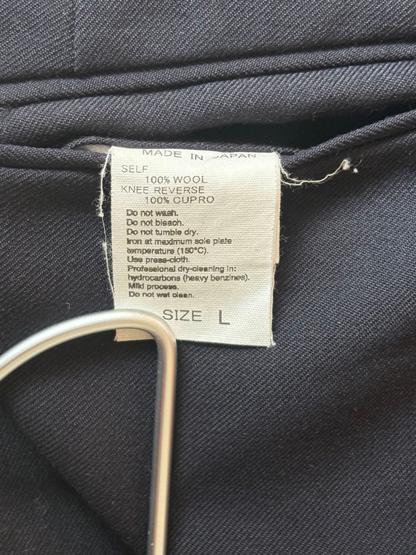 【BIOTOP】ノープリーツウールスラックス サイズL