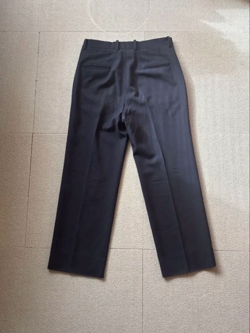 【BIOTOP】ノープリーツウールスラックス サイズL