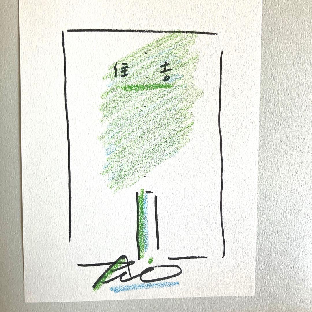 限定：生サイン入り TADAOANDO YOUTH ドローイング入り