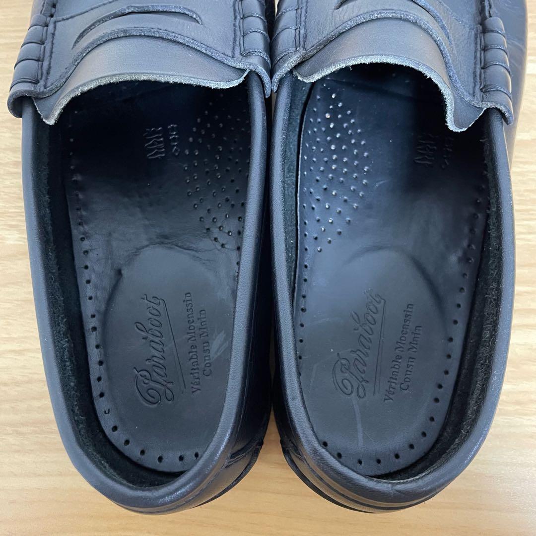 パラブーツ 1122 ローファー 革靴 ブラック 9