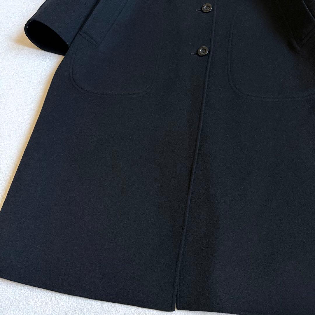 Burberrys ステンカラーコート カシミア混 ビンテージ ブラック 11号