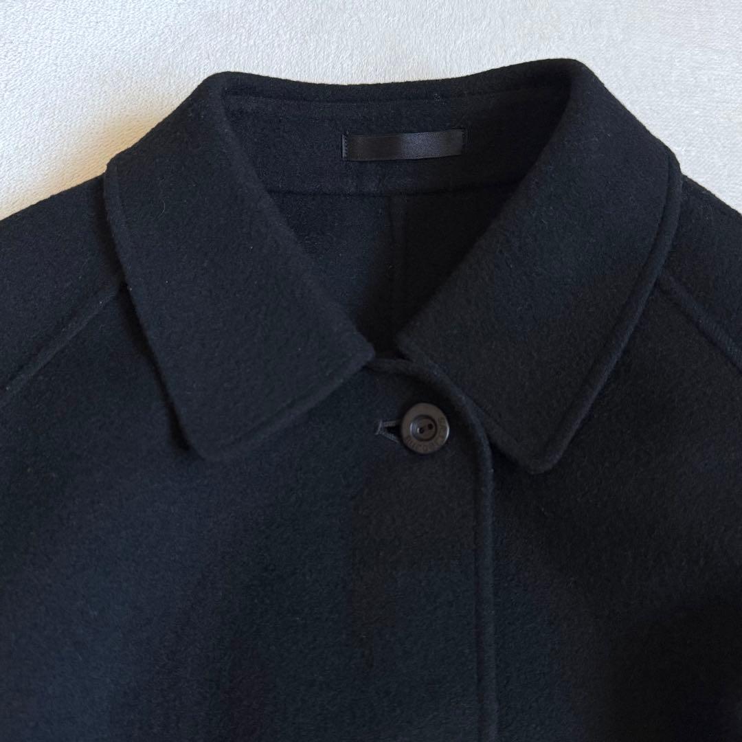 Burberrys ステンカラーコート カシミア混 ビンテージ ブラック 11号
