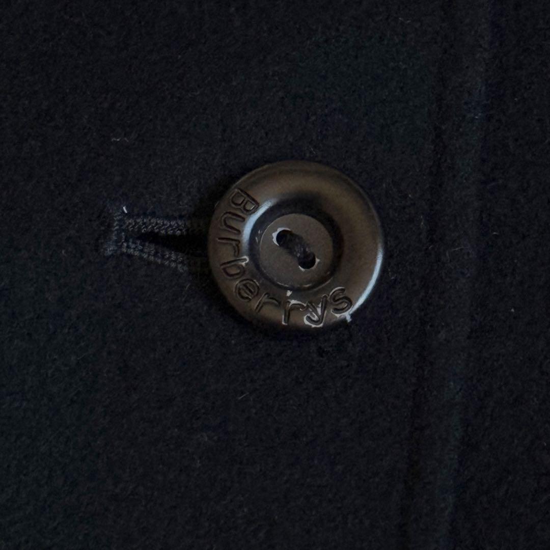 Burberrys ステンカラーコート カシミア混 ビンテージ ブラック 11号