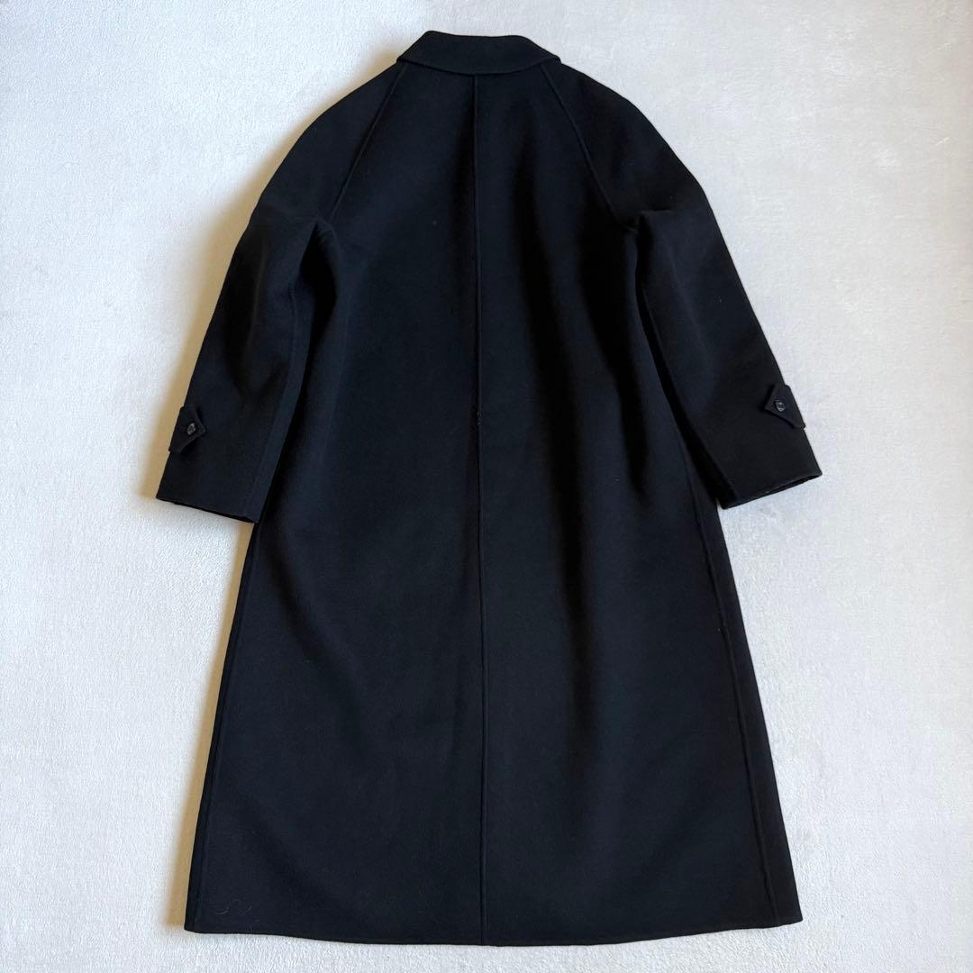 Burberrys ステンカラーコート カシミア混 ビンテージ ブラック 11号