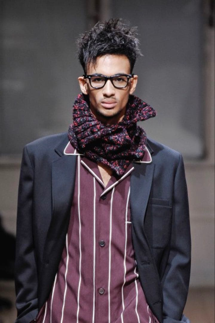 ヨウジヤマモトプールオム 09aw ニットネックウォーマー マフラー