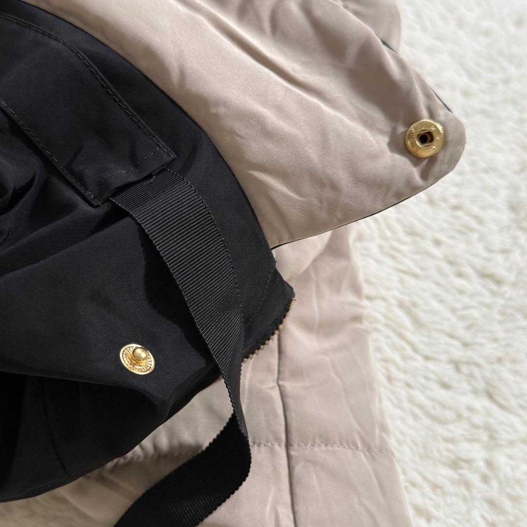 【新品】ドゥクラッセ マジカルサーモ ボアフードコート XL リバーシブル 完売