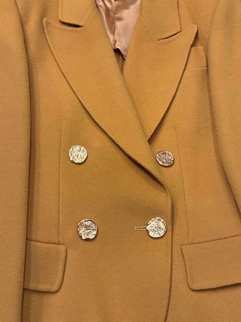 Yves Saint Laurent イエローテーラードジャケット コート　36