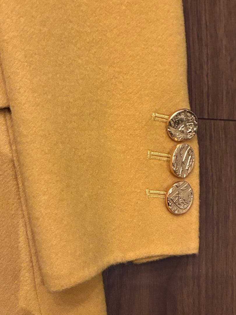 Yves Saint Laurent イエローテーラードジャケット コート　36