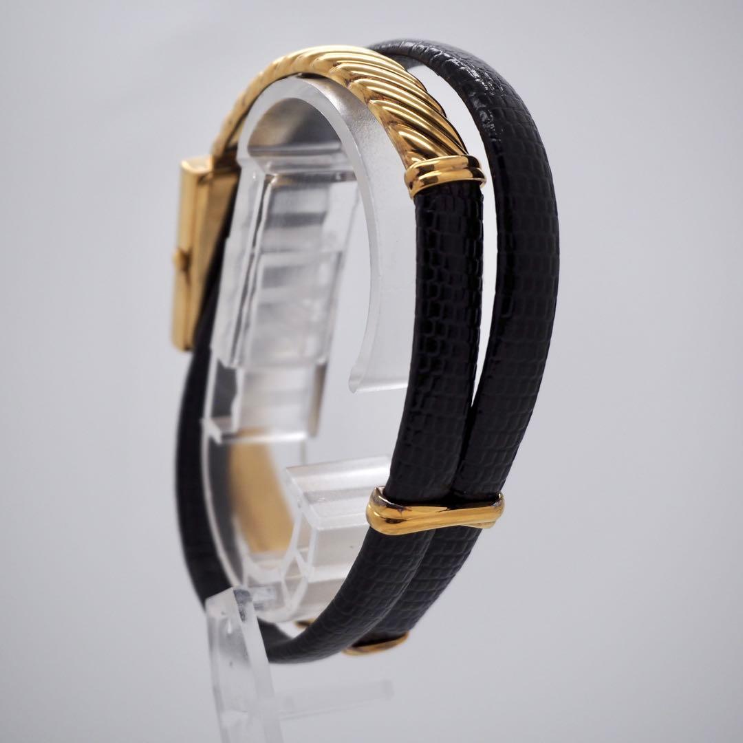 72 稼働【美品】WAKO レディース 時計 ゴールド バングル　銀座和光