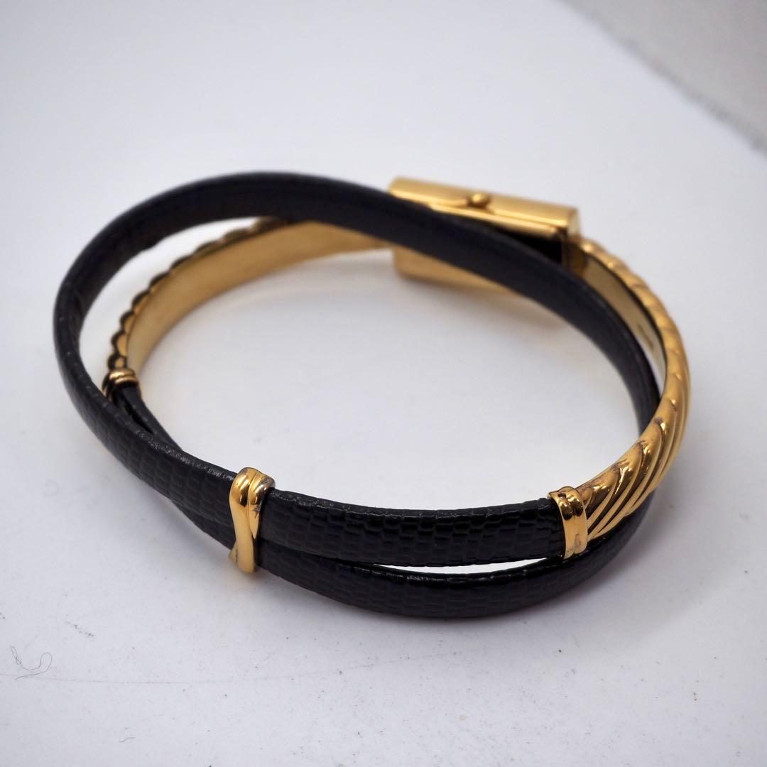 72 稼働【美品】WAKO レディース 時計 ゴールド バングル　銀座和光