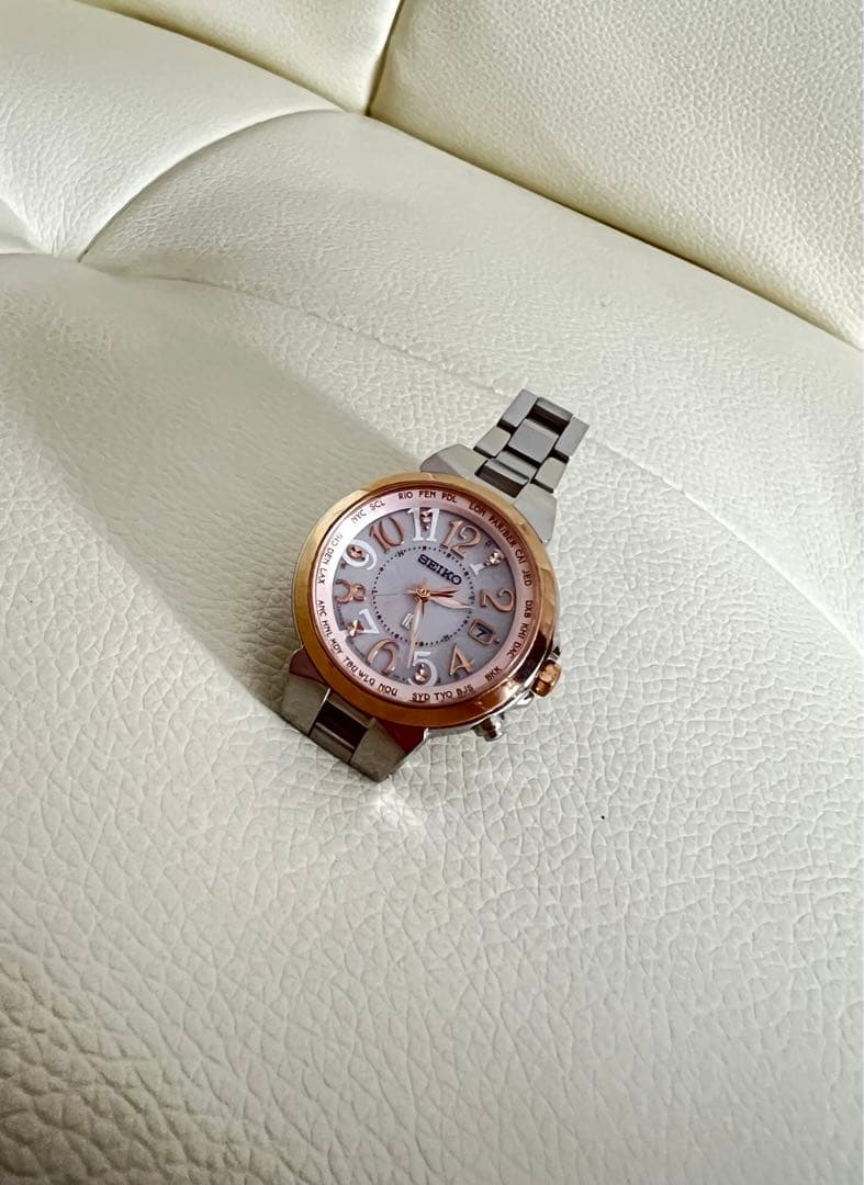 SEIKO SSQV004 腕時計 ルキア ソーラー電波 チタンモデル