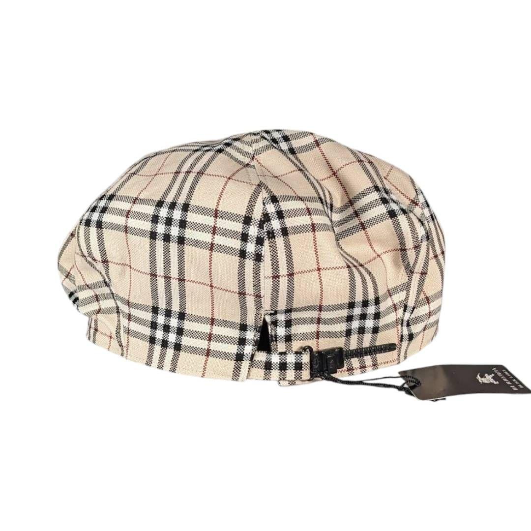BURBERRY アジャスター 付き ベレー帽 キャスケット ノバチェック F