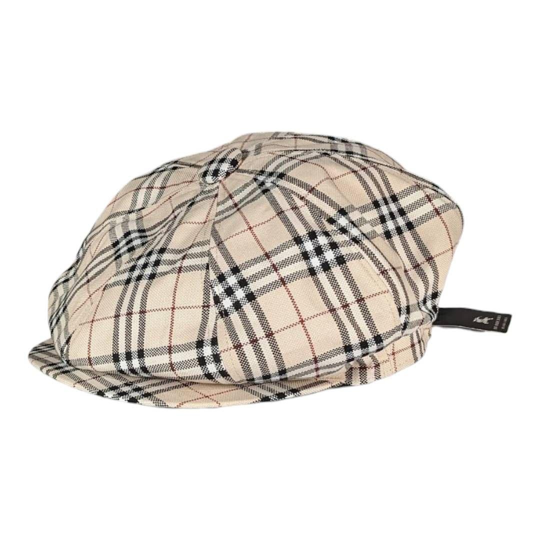 BURBERRY アジャスター 付き ベレー帽 キャスケット ノバチェック F