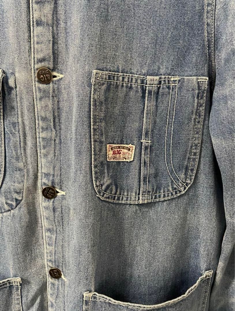 70s BIG JEANS デニムカバーオール Mサイズ デニムジャケット