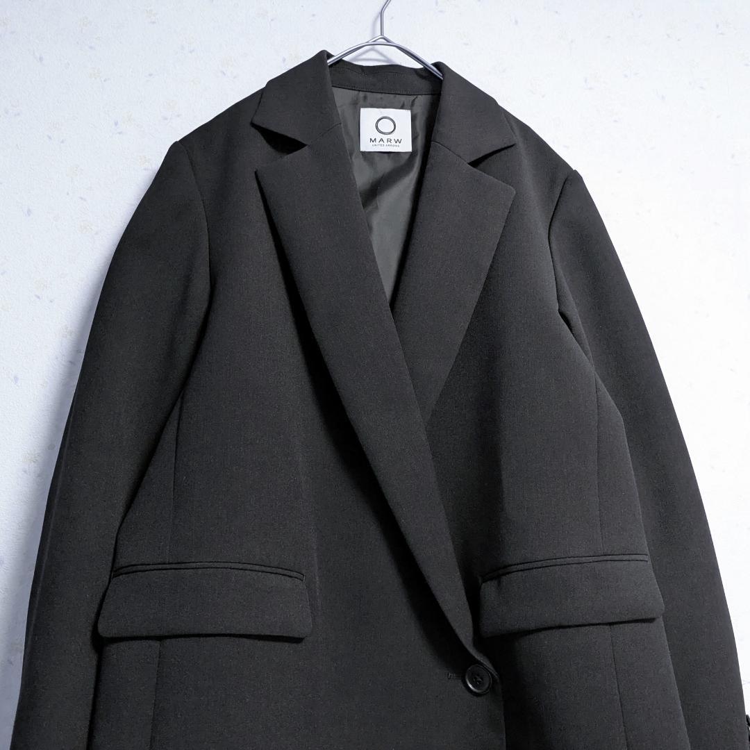 今季良品 マルゥ ユナイテッドアローズ バック アシンメトリー ジャケット 34