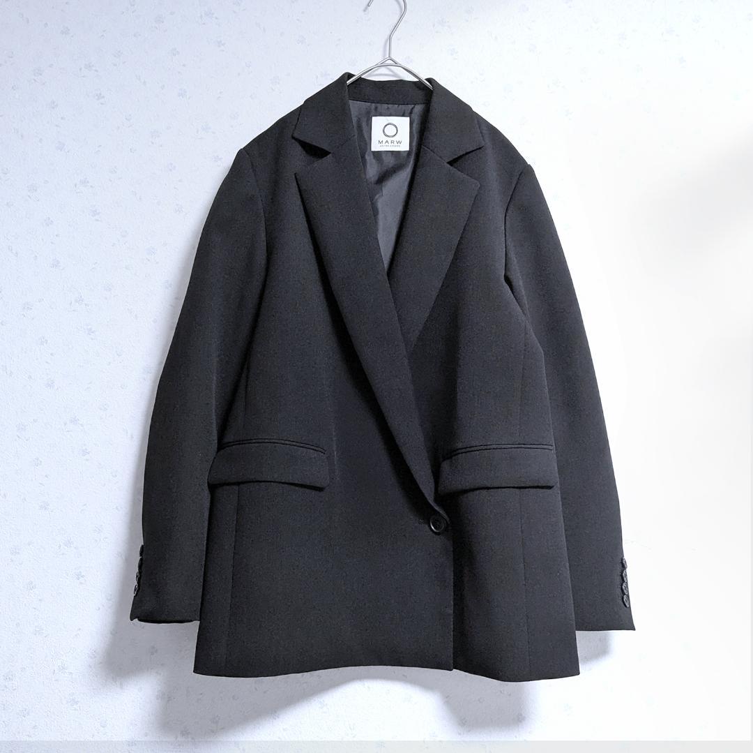 今季良品 マルゥ ユナイテッドアローズ バック アシンメトリー ジャケット 34
