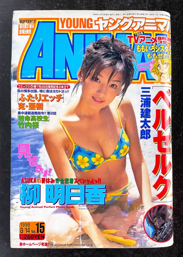 ●ヤングアニマル 1998年 15号 ●巻頭カラー···ベルセルク 第124話