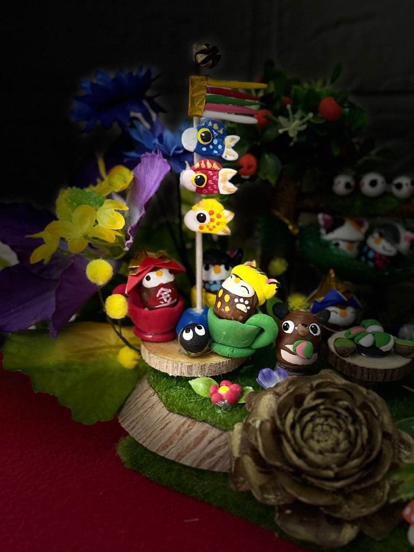 どんぐりアート♡2025年度　端午の節句BIGオブジェ♡