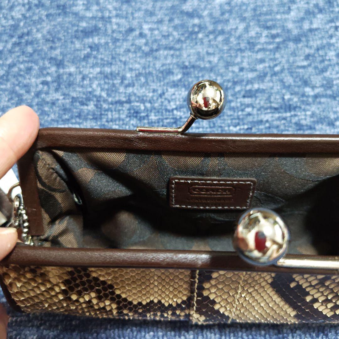 COACH コーチ クラッチバック がま口タイプ新品